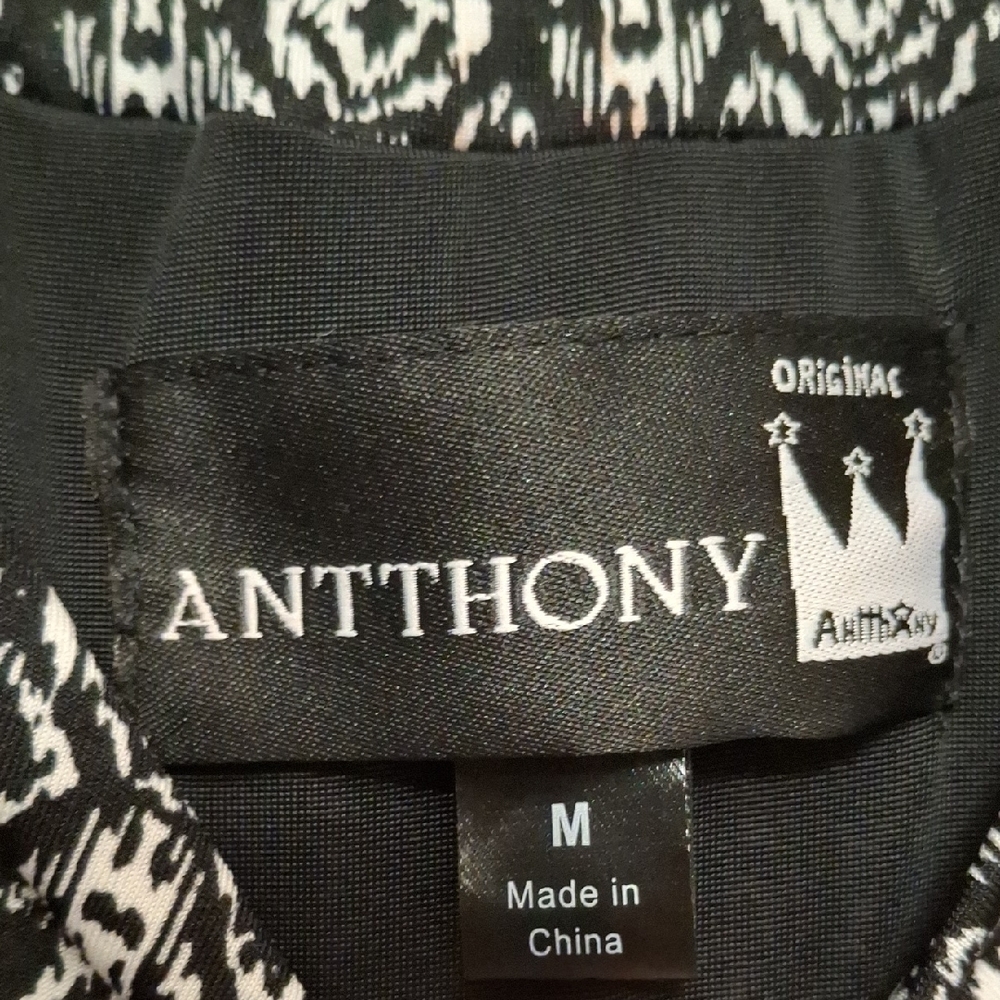 Antthony Layered Maxi Dress - Black and White - Picture 2 of 7